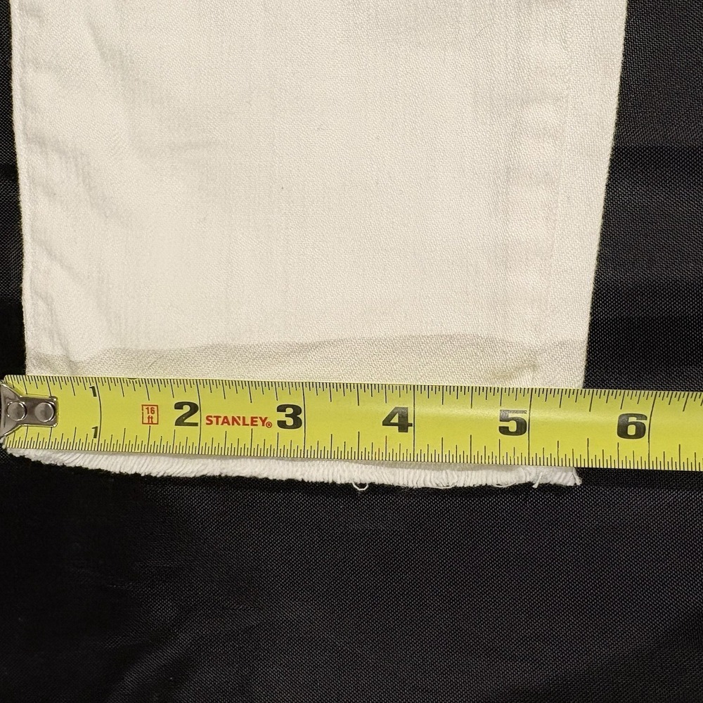 ♾️White Distressed Jeans Sz 29 Raw Hem Slim Straight Pistola♾️ - Picture 8 of 12